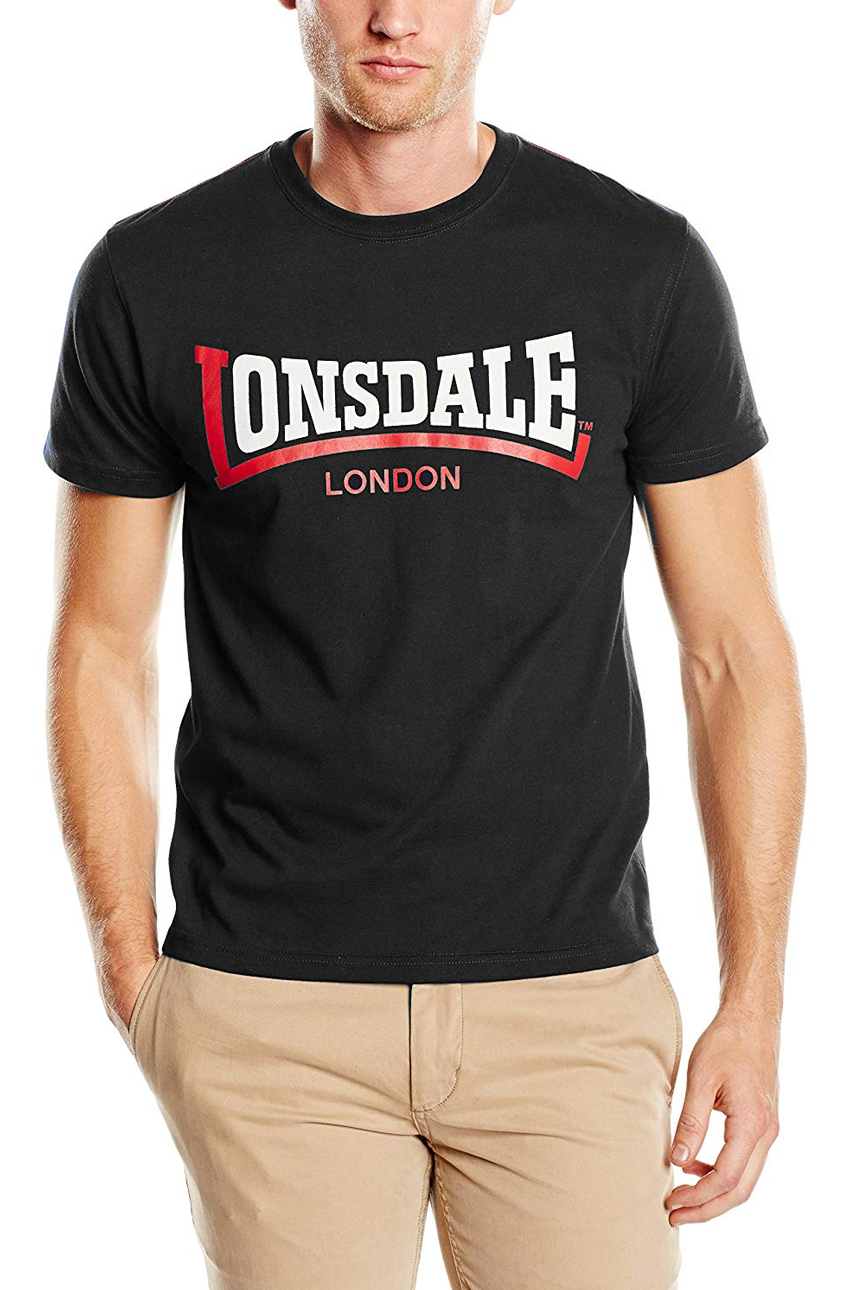 T-shirt LONSDALE LONDON TWO TONE Czarny