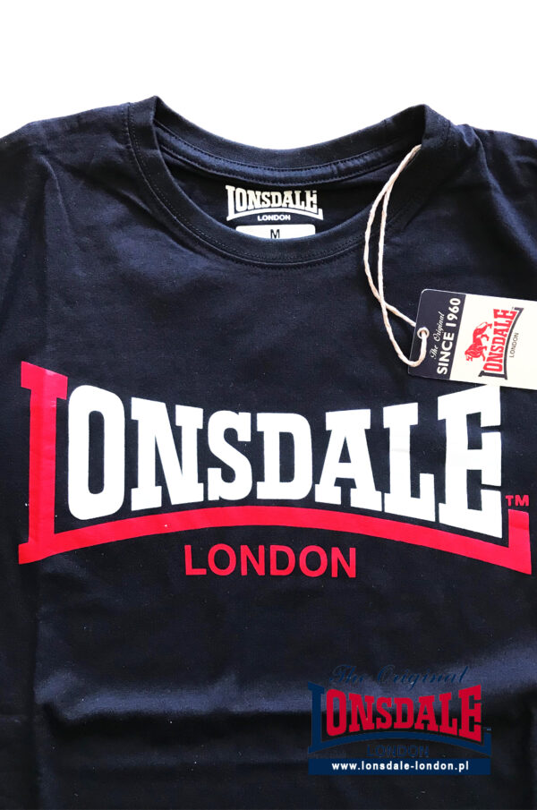 T-shirt LONSDALE LONDON TWO TONE Granatowy