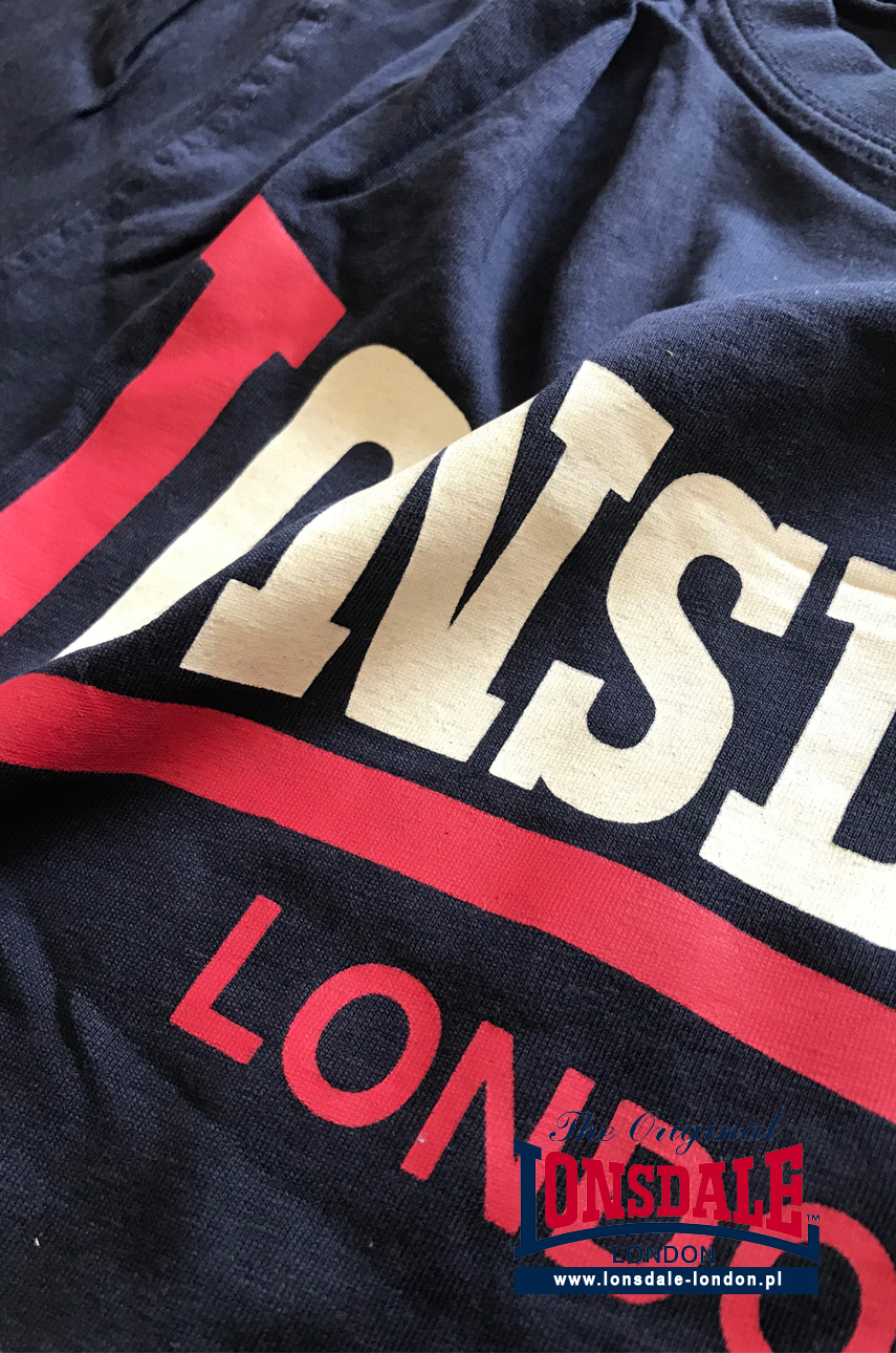 T-shirt LONSDALE LONDON TWO TONE Granatowy