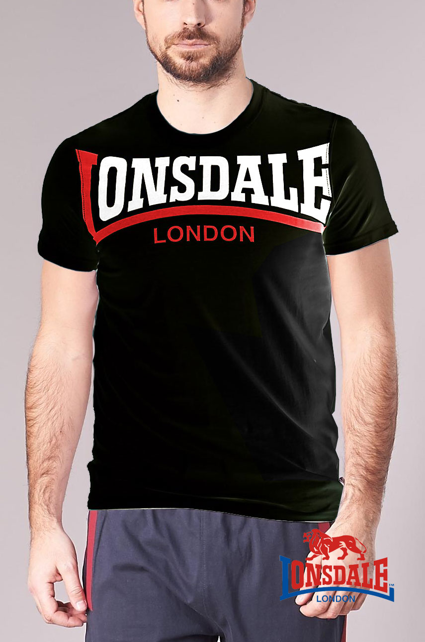 T-shirt LONSDALE LONDON CREATON czarna