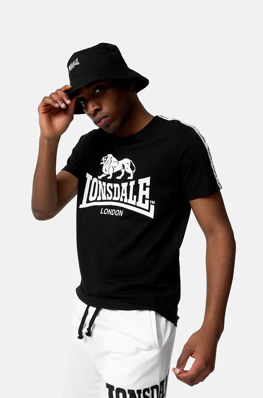 Koszulka T-shirt LONSDALE LONDON SHEVIOCK Czarna
