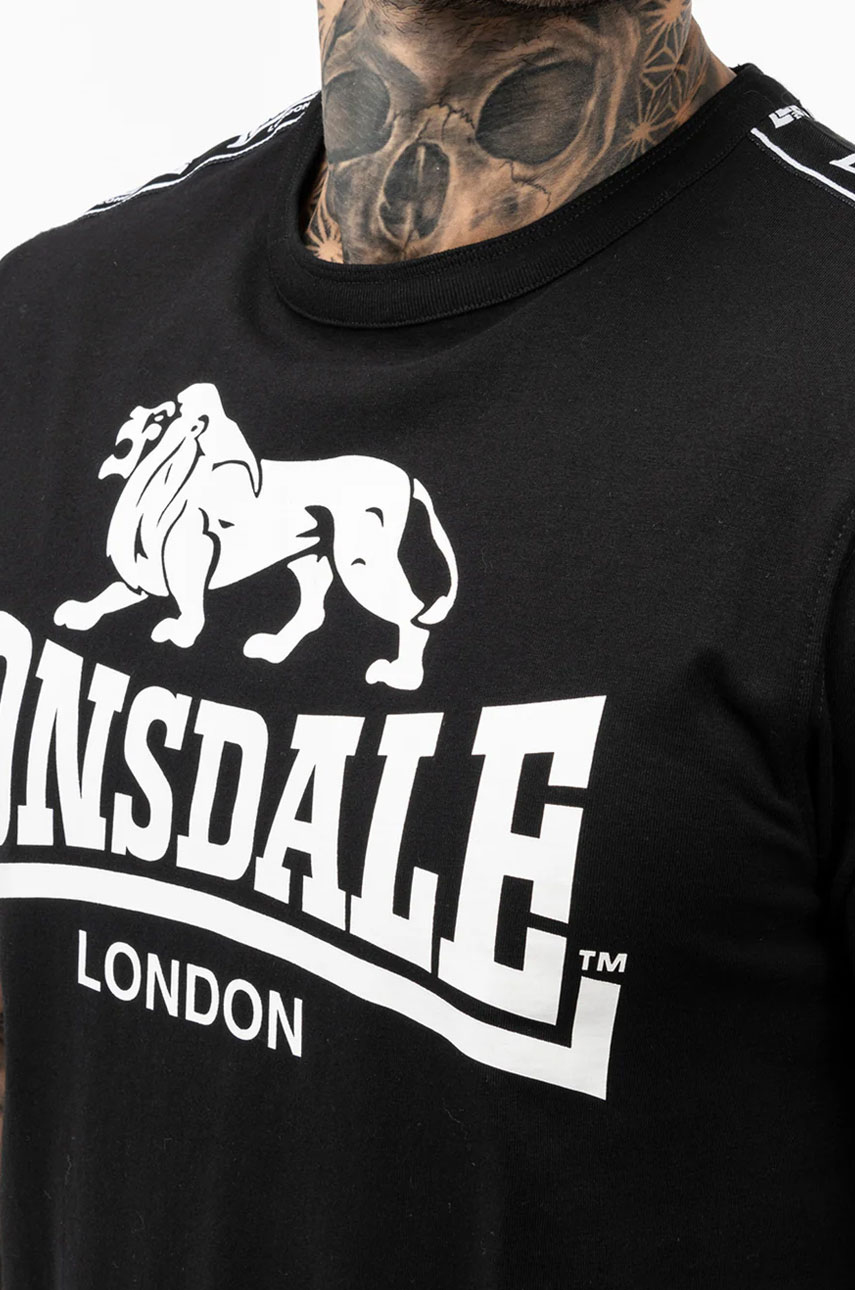 Koszulka T-shirt LONSDALE LONDON STOUR Czarna
