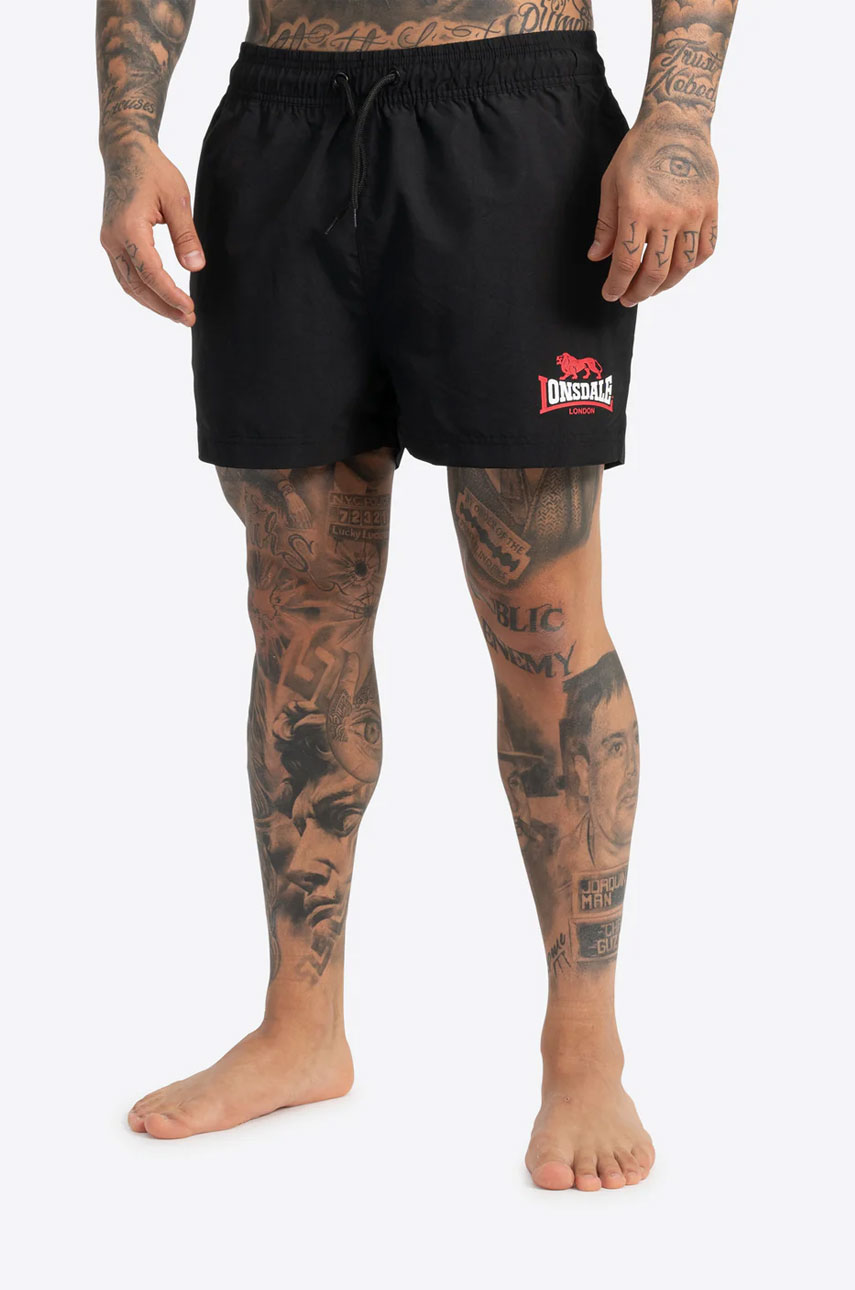 Szorty do pływania LONSDALE LONDON KILSTAY Czarna