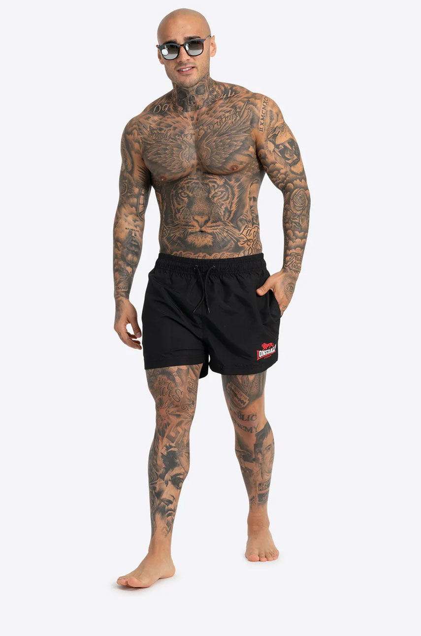 Szorty do pływania LONSDALE LONDON KILSTAY Czarna