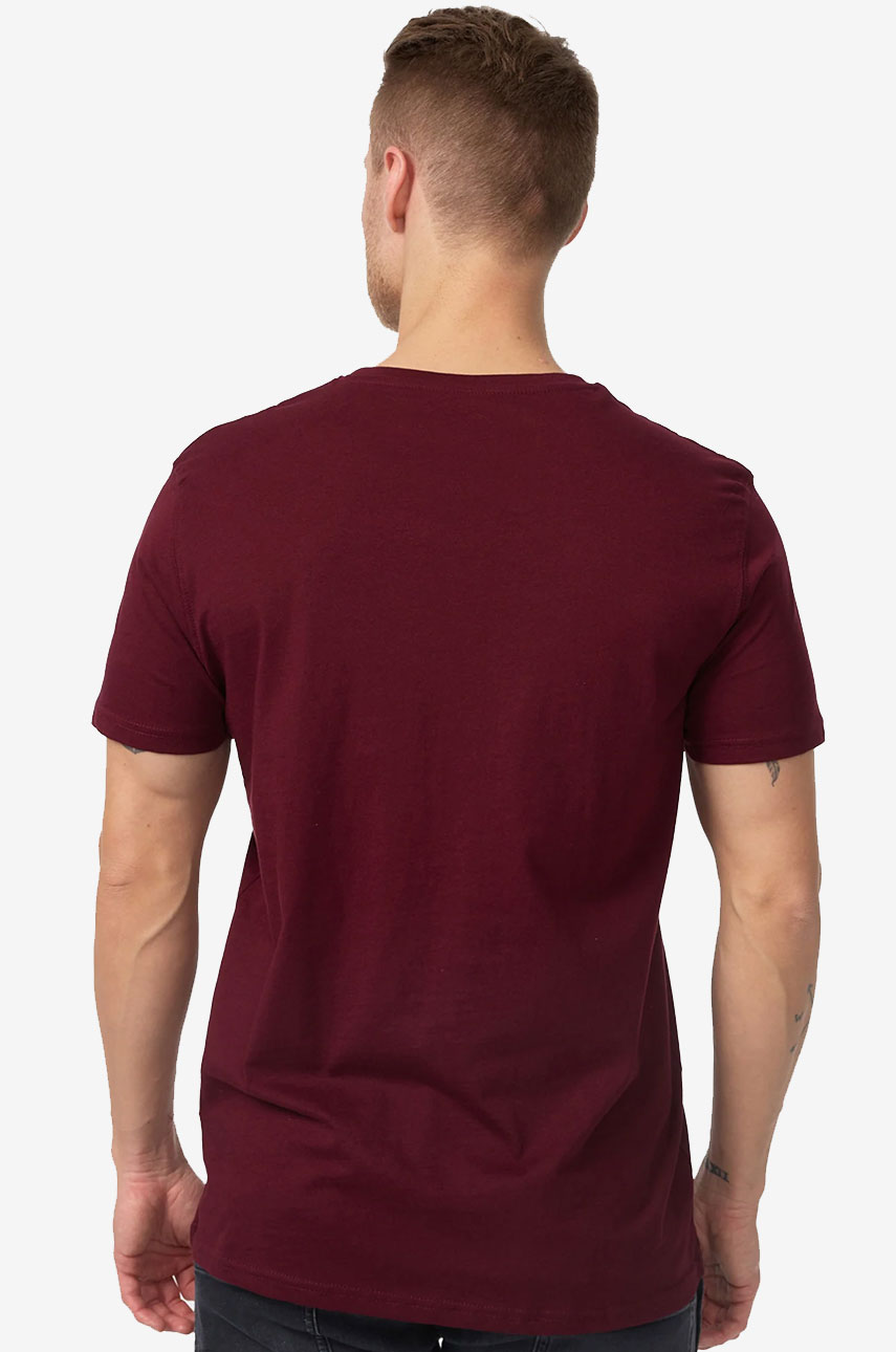 Koszulka T-shirt LONSDALE LONDON TWO TONE Bordowa