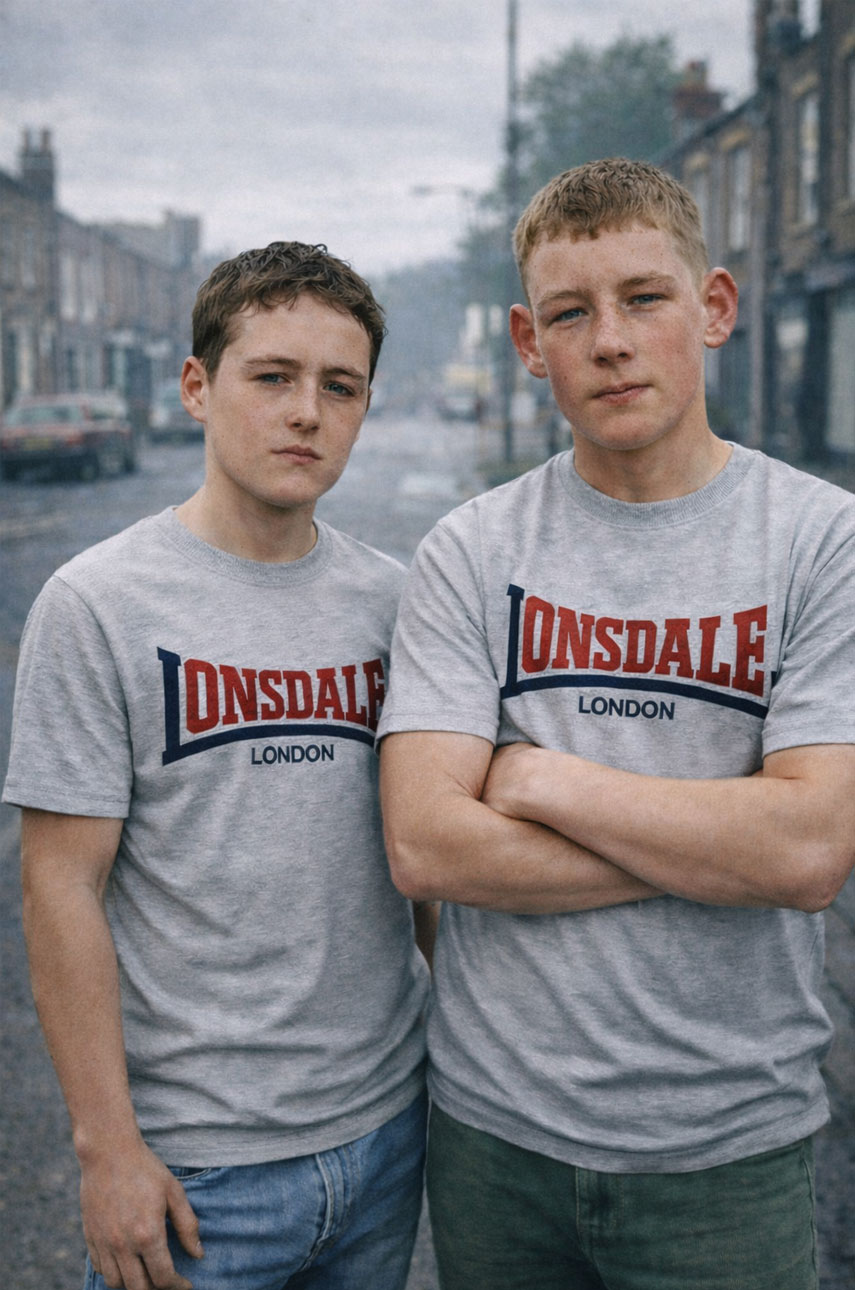 Koszulka T-shirt LONSDALE LONDON TWO TONE Szary