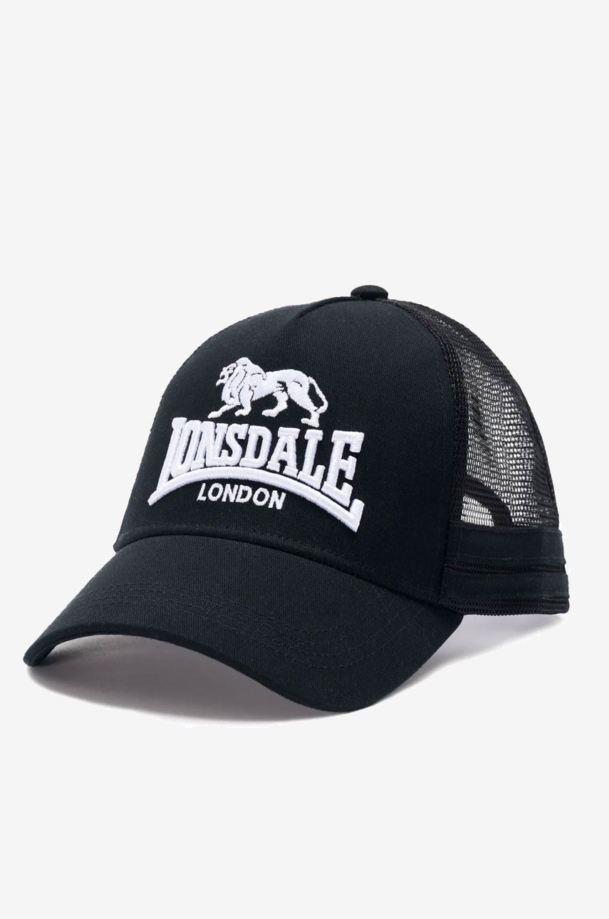 Czapka z daszkiem LONSDALE LONDON HOLLINHURST Czarna