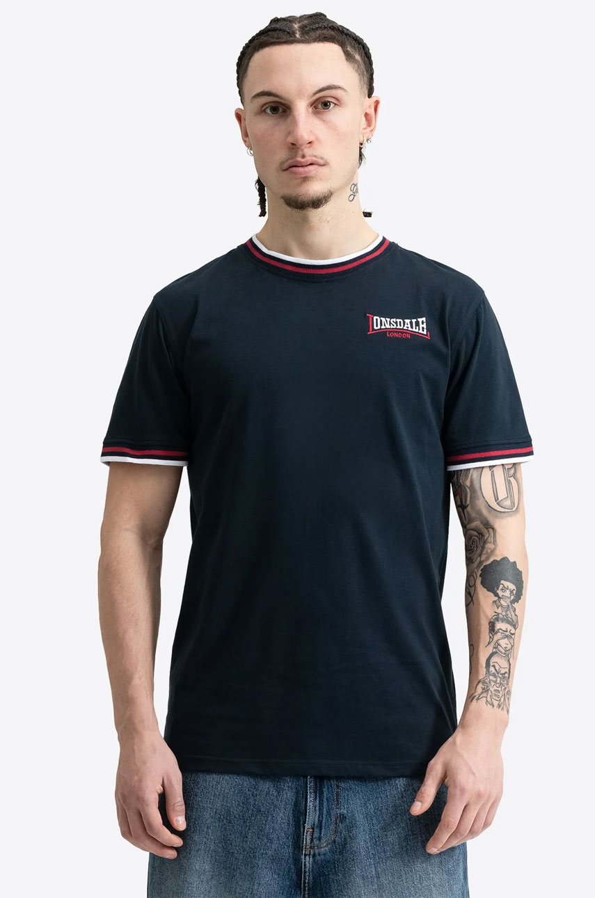 T-shirt  LONSDALE LONDON QUIN Granatowa