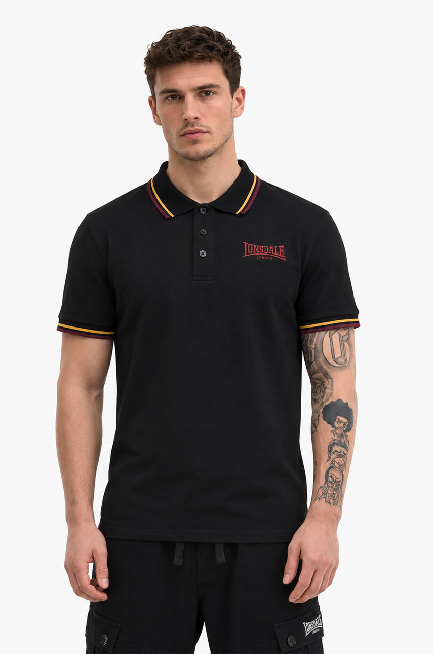 Koszulka Polo LONSDALE LONDON TURSDALE Czarna