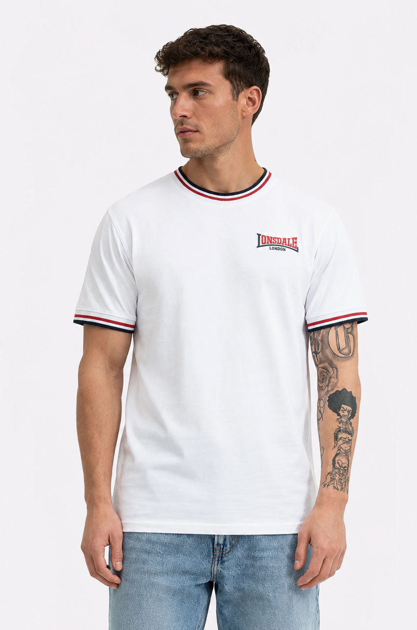 T-shirt  LONSDALE LONDON QUIN Biała
