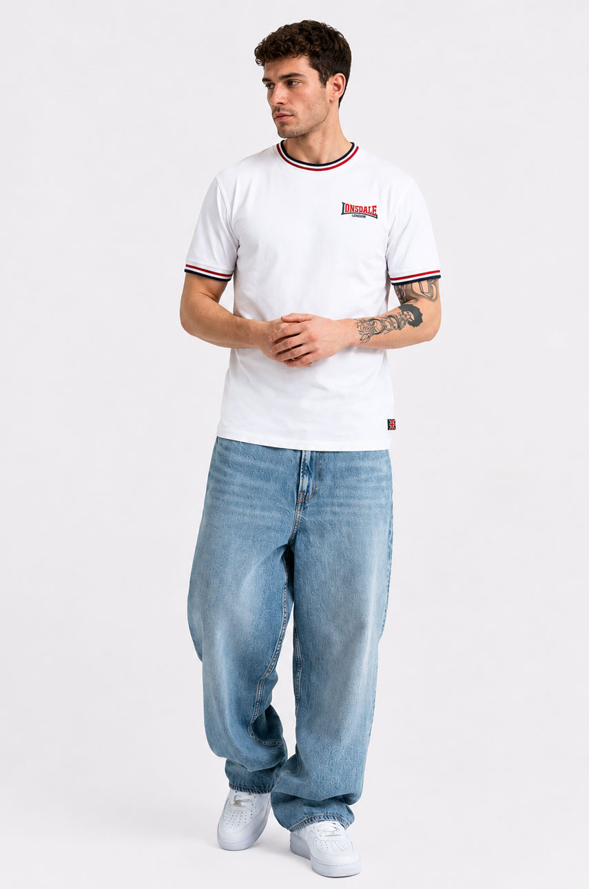 T-shirt  LONSDALE LONDON QUIN Biała